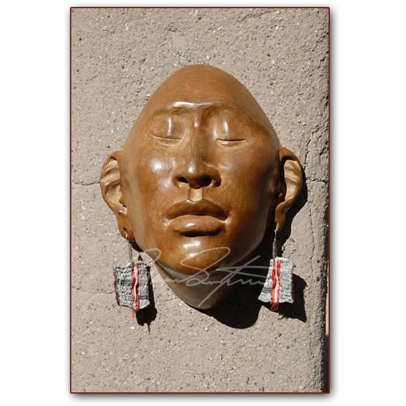 Roxanne Swentzell: Bronze: "Things That Dangle" Show Mask