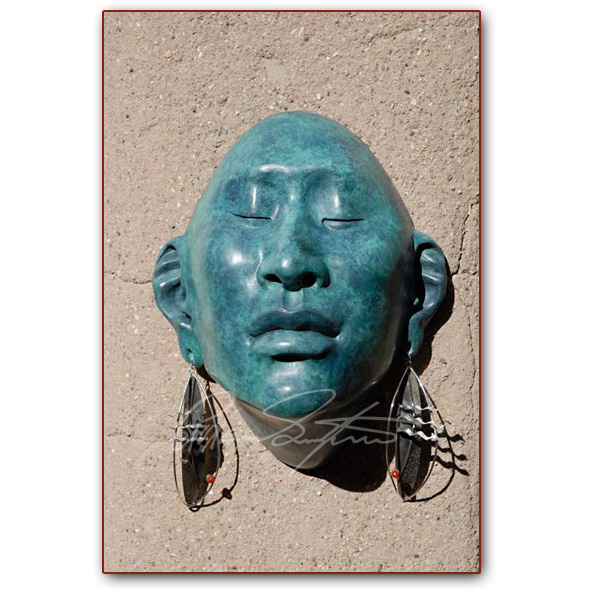 Roxanne Swentzell: Bronze: "Things That Dangle" Show Mask