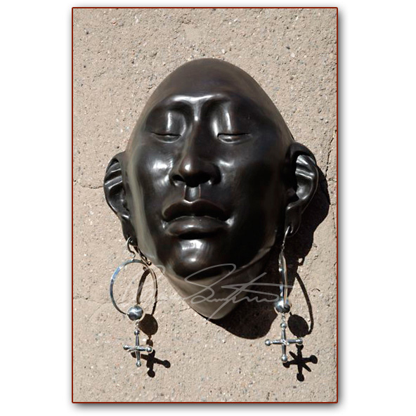 Roxanne Swentzell: Bronze: "Things That Dangle" Show Mask
