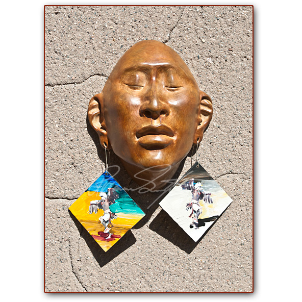 Roxanne Swentzell: Bronze: "Things That Dangle" Show Mask
